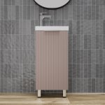 Тумба с раковиной Style Line СОЛО универсальная Санд Пудровый