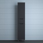 Пенал Style Line Остин 36 см напольный 1 ящик графит эмаль PLUS