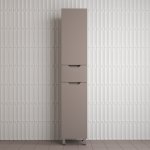 Пенал Style Line Остин 36 см напольный 1 ящик тауп темный эмаль PLUS