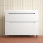 Тумба напольная Style Line Остин 100 2 ящ белый эмаль PLUS