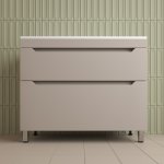 Тумба напольная Style Line Остин 100 2 ящ крем эмаль PLUS
